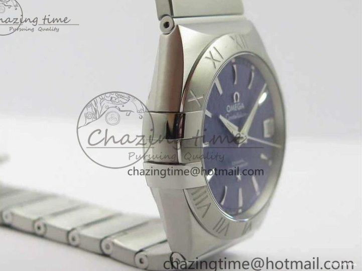 0205 SunProtective Constellation 38mm SS VSF 1:1 Best Edition Blue Textured Dial on SS Bracelet A8500 Super Clone 7917